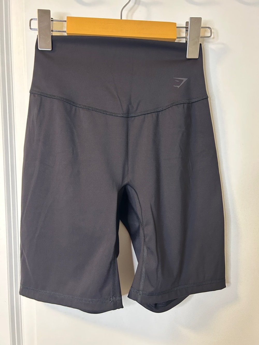 99. Gymshark Charcoal Bike Shorts with High Waist